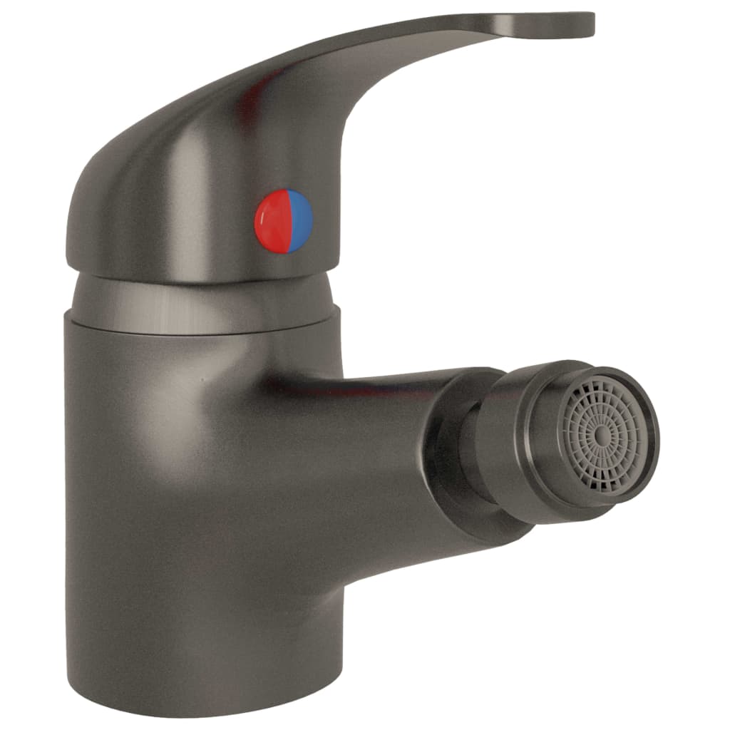 vidaXL Bathroom Bidet Mixer Tap Grey 13x12 cm