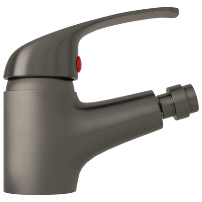 vidaXL Bathroom Bidet Mixer Tap Grey 13x12 cm