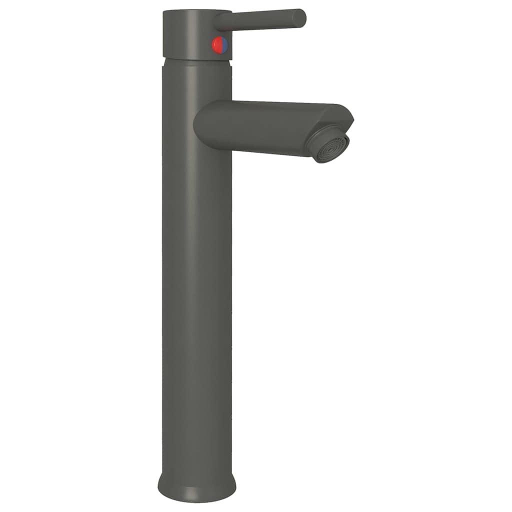 149090 vidaXL Bathroom Mixer Tap Grey 12x30 cm