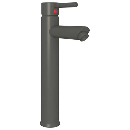 149090 vidaXL Bathroom Mixer Tap Grey 12x30 cm