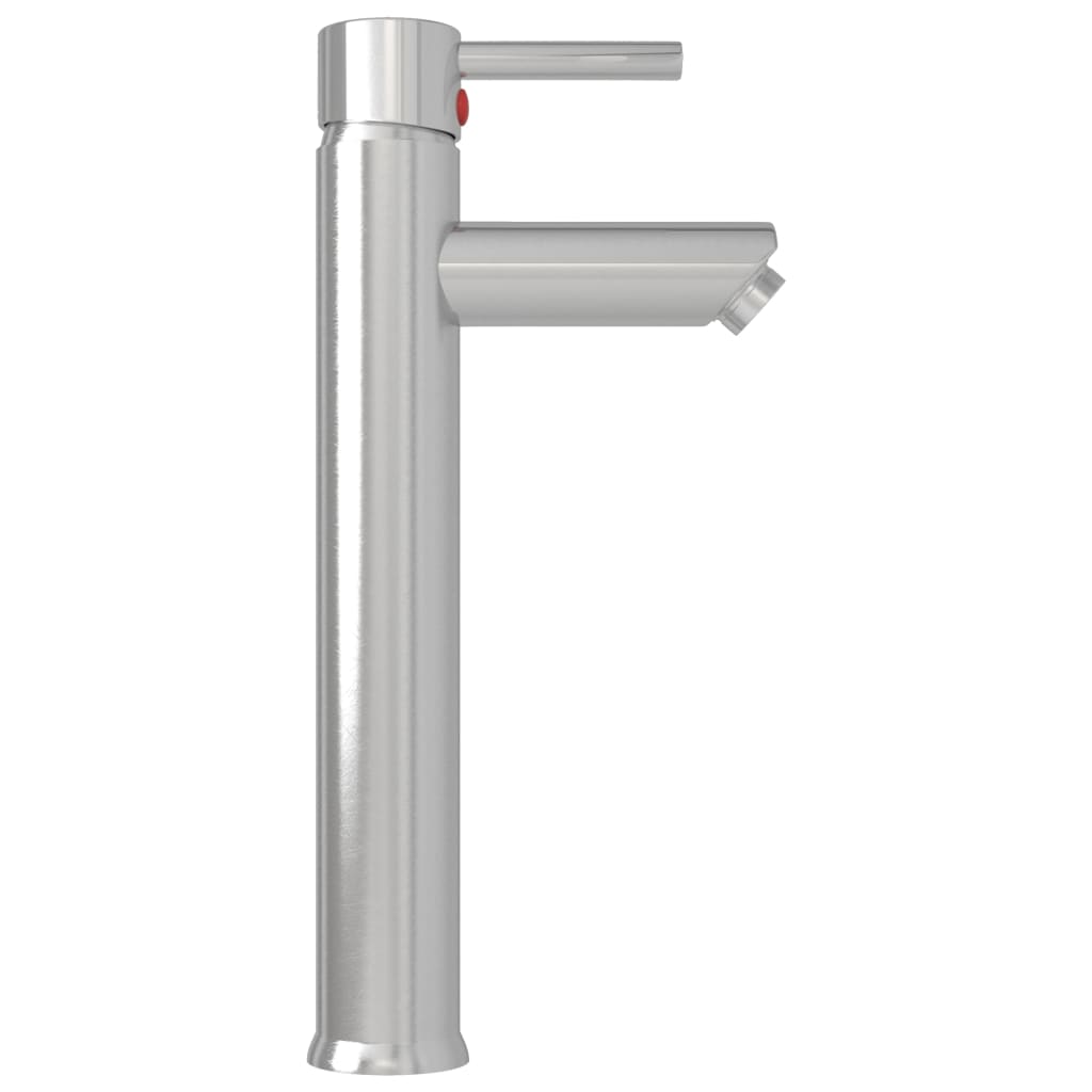 149091 vidaXL Bathroom Mixer Tap Silver 12x30 cm