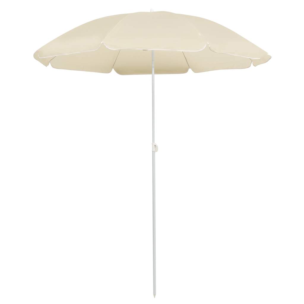 vidaXL Garden Parasol | Sand | Polyester, Steel | UV-resistant materials