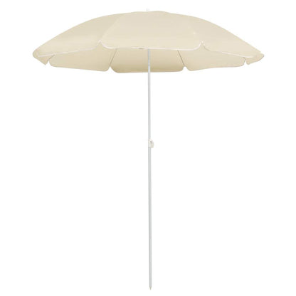 vidaXL Garden Parasol | Sand | Polyester, Steel | UV-resistant materials