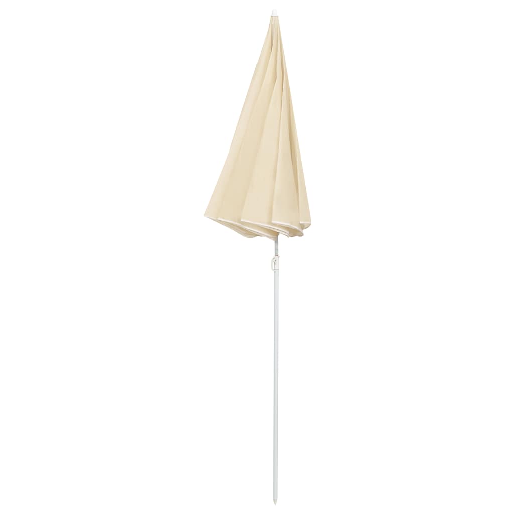vidaXL Garden Parasol | Sand | Polyester, Steel | UV-resistant materials