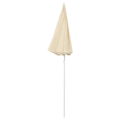 vidaXL Garden Parasol | Sand | Polyester, Steel | UV-resistant materials