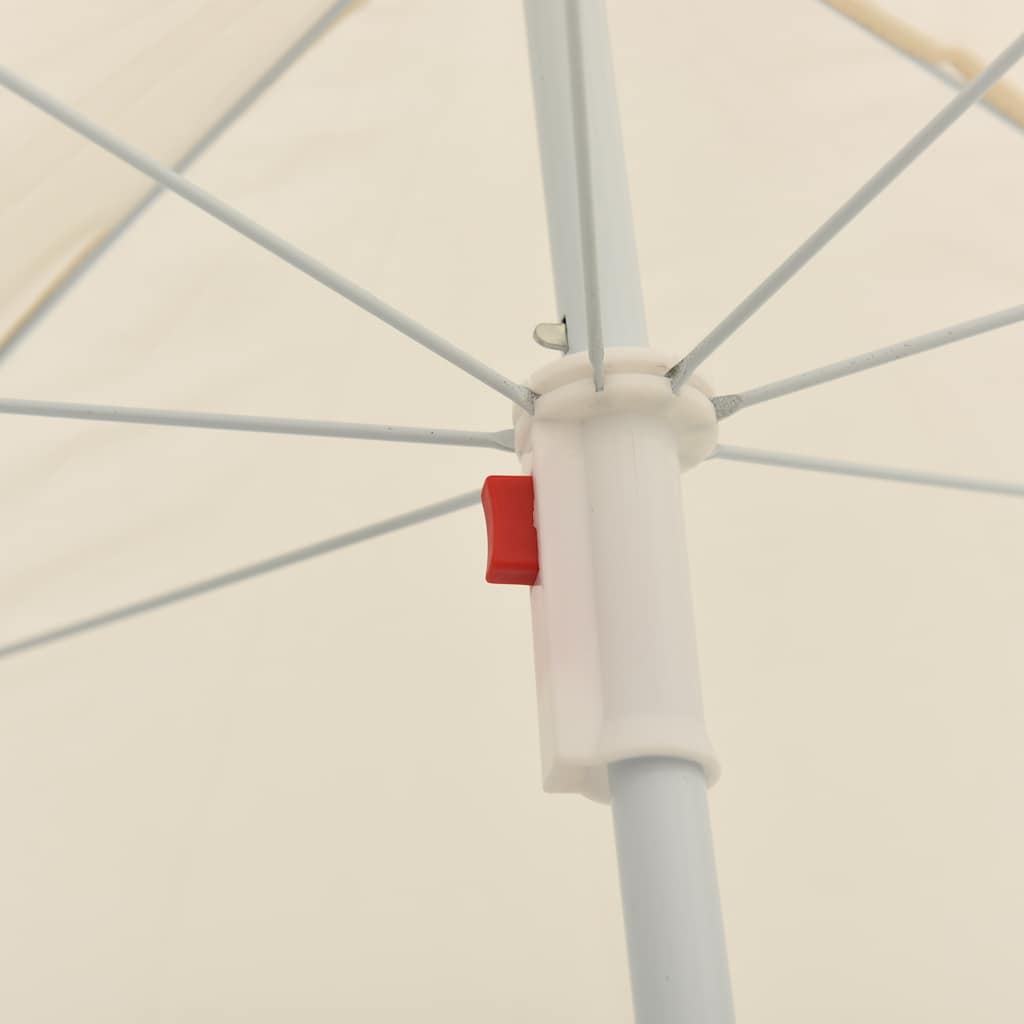 vidaXL Garden Parasol | Sand | Polyester, Steel | UV-resistant materials