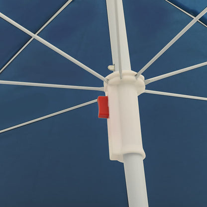 vidaXL Garden Parasol  with Steel Pole Blue 180 cm