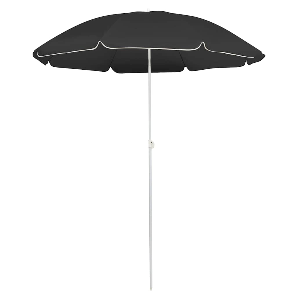 vidaXL Garden Parasol  with Steel Pole Anthracite 180 cm