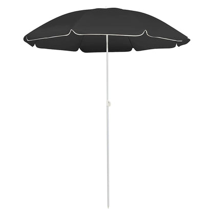 vidaXL Garden Parasol  with Steel Pole Anthracite 180 cm