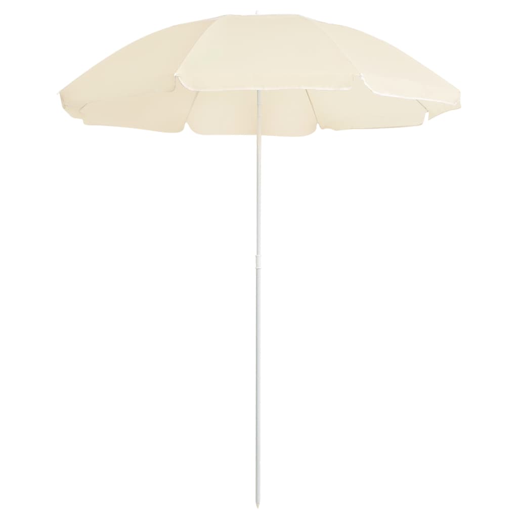 vidaXL Garden Parasol  with Steel Pole Sand 180 cm