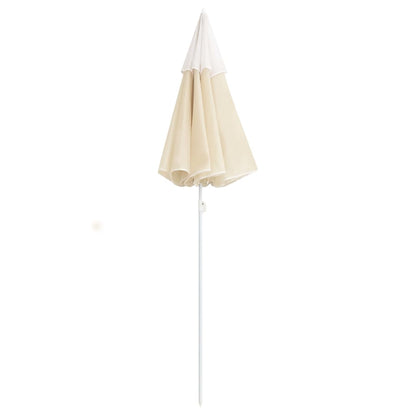vidaXL Garden Parasol  with Steel Pole Sand 180 cm