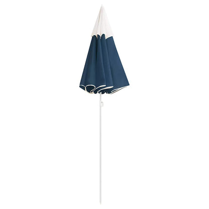 315541 vidaXL Garden Parasol with Steel Pole Blue 180 cm