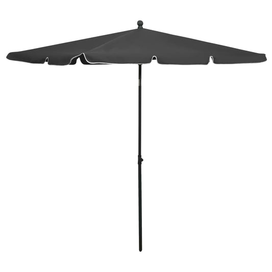 vidaXL Garden Parasol | Anthracite | Polyester | 210x140 cm | Tiltable