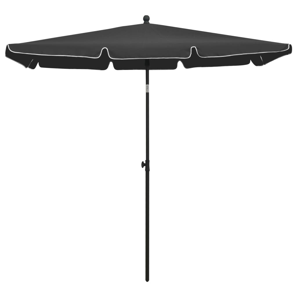 vidaXL Garden Parasol | Anthracite | Polyester | 210x140 cm | Tiltable