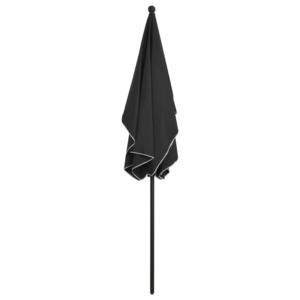 vidaXL Garden Parasol | Anthracite | Polyester | 210x140 cm | Tiltable