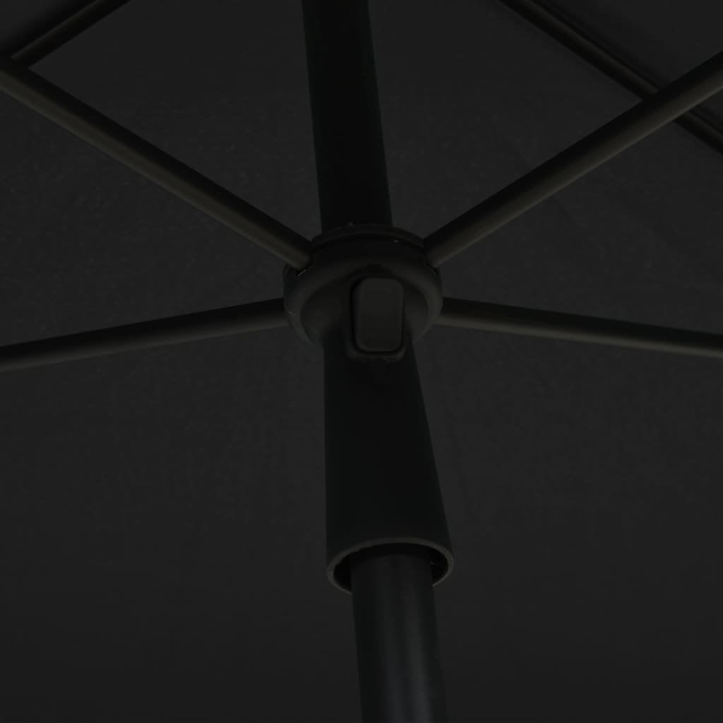 vidaXL Garden Parasol with Pole 210x140 cm Anthracite