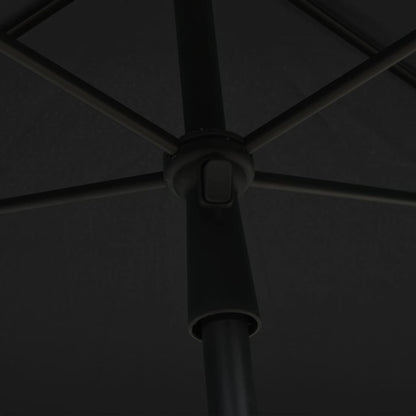 vidaXL Garden Parasol with Pole 210x140 cm Anthracite