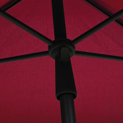 vidaXL Garden Parasol | Bordeaux Red | 100% Polyester Fabric | 210x140 cm