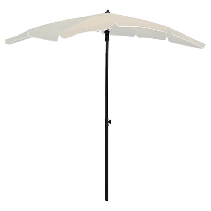 315551 vidaXL Garden Parasol with Pole 200x130 cm Sand