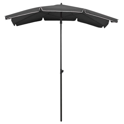 vidaXL Garden Parasol with Pole 200x130 cm Anthracite