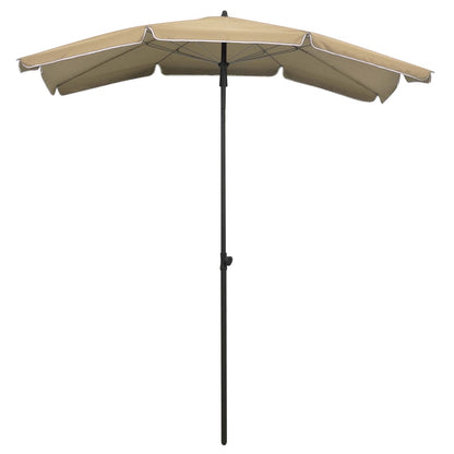 vidaXL Garden Parasol | Taupe | Polyester, Steel | 200x130 cm |  Tiltable