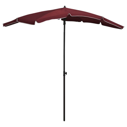 vidaXL Garden Parasol | Bordeaux Red | Steel, Polyester | Large | Tiltable