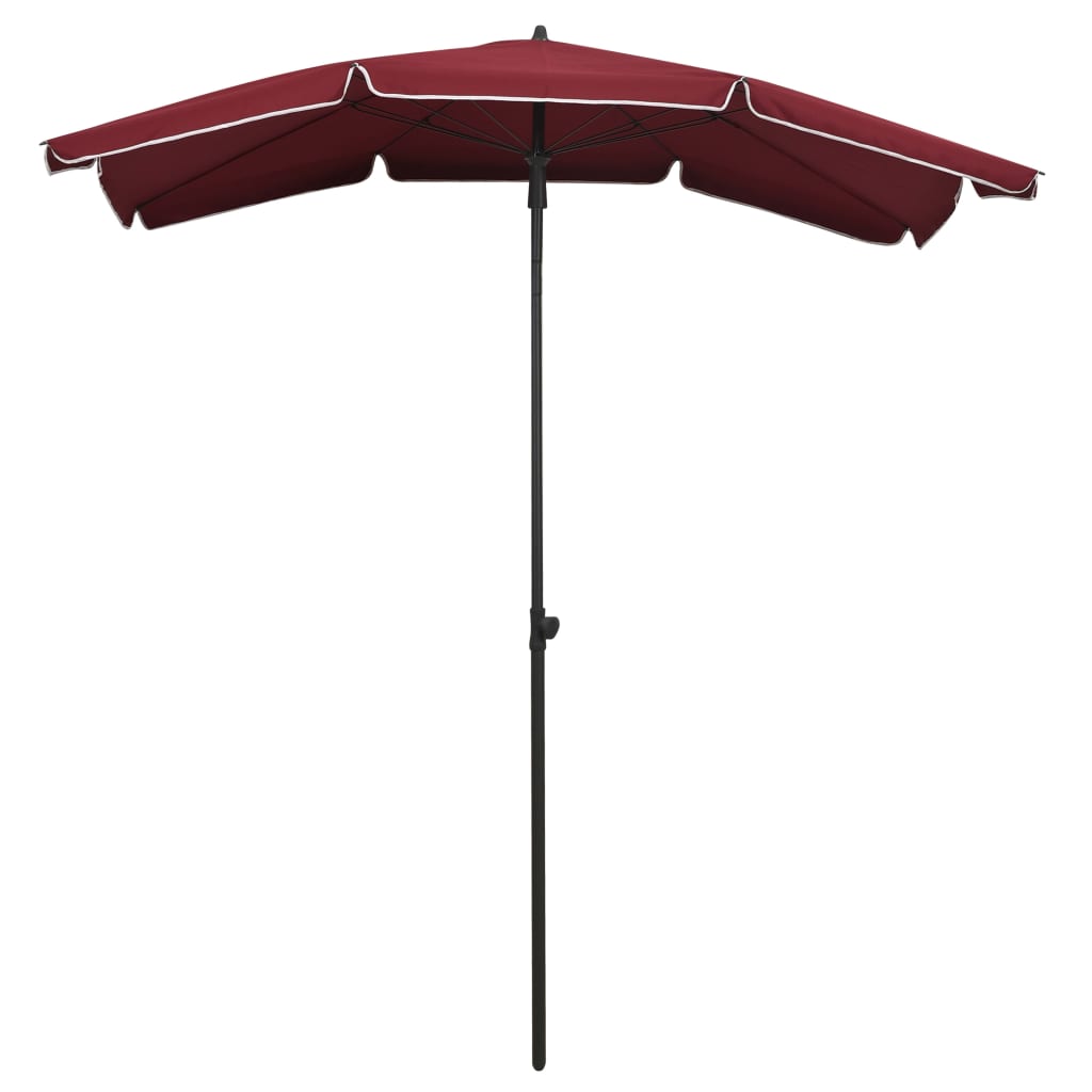 vidaXL Garden Parasol | Bordeaux Red | Steel, Polyester | Large | Tiltable