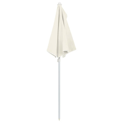 vidaXL Garden Parasol | Sand | Polyester fabric, Steel | Medium | Collapsible