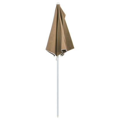 vidaXL Garden Parasol | Taupe | Polyester, Steel | Large | Collapsible | Other