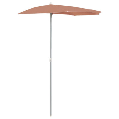 vidaXL Garden Parasol | Terracotta | Fabric (100% polyester), Steel