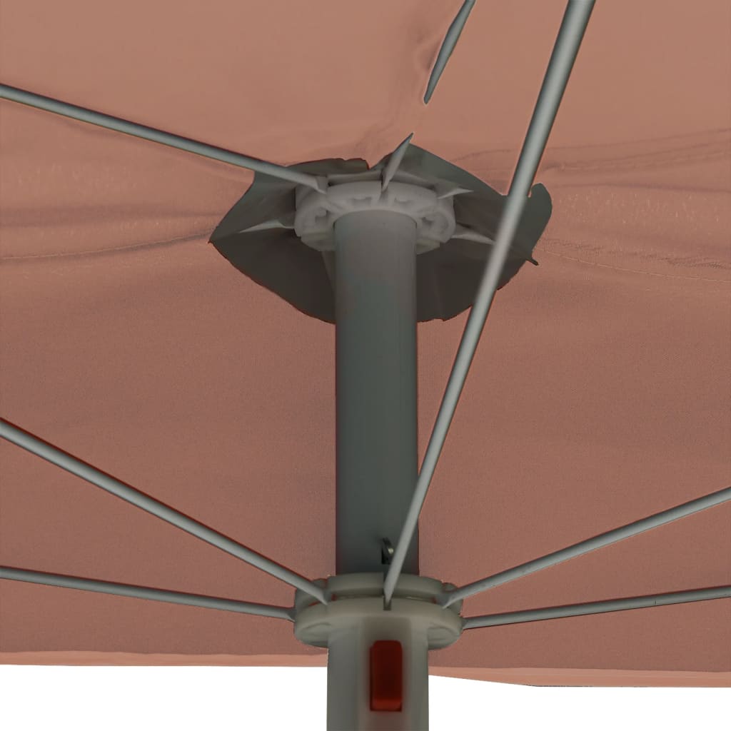 vidaXL Garden Parasol | Terracotta | Fabric (100% polyester), Steel