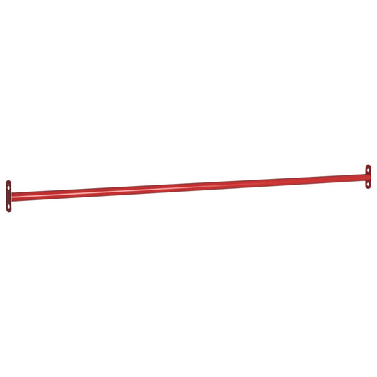 93198 vidaXL Turning Bar 125 cm Steel Red