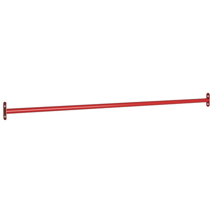 93198 vidaXL Turning Bar 125 cm Steel Red