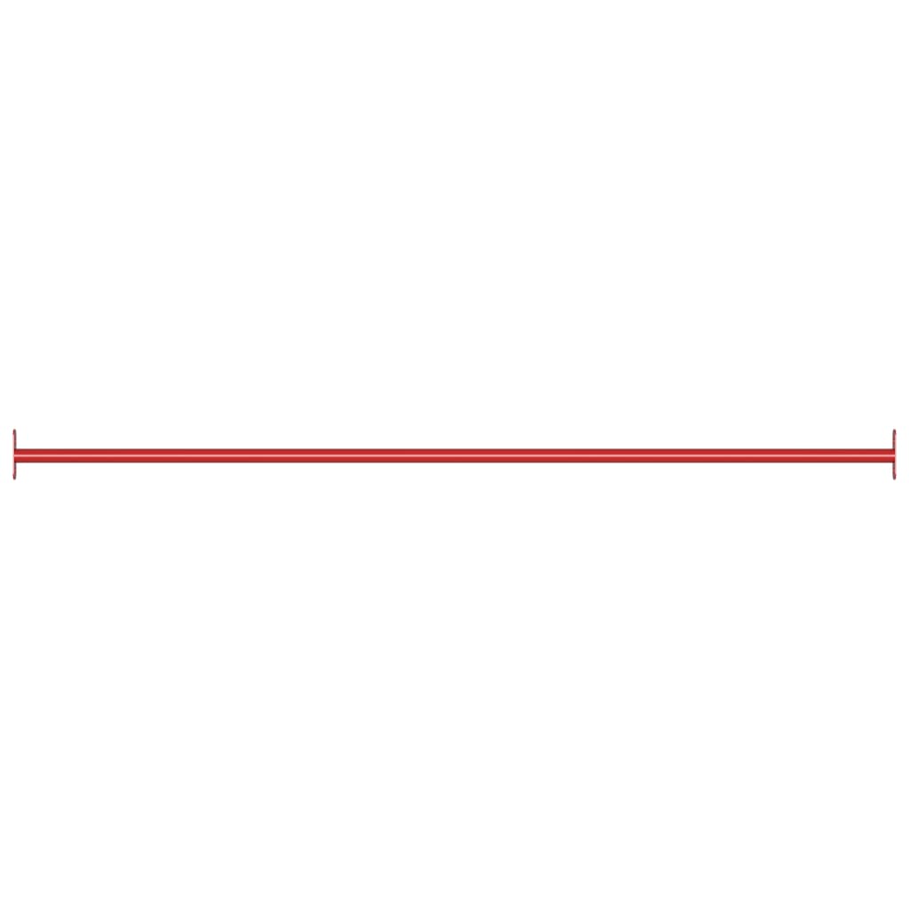 vidaXL Turning Bar 125 cm Steel Red
