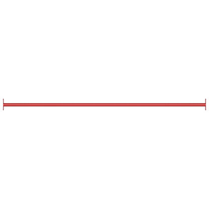 vidaXL Turning Bar 125 cm Steel Red