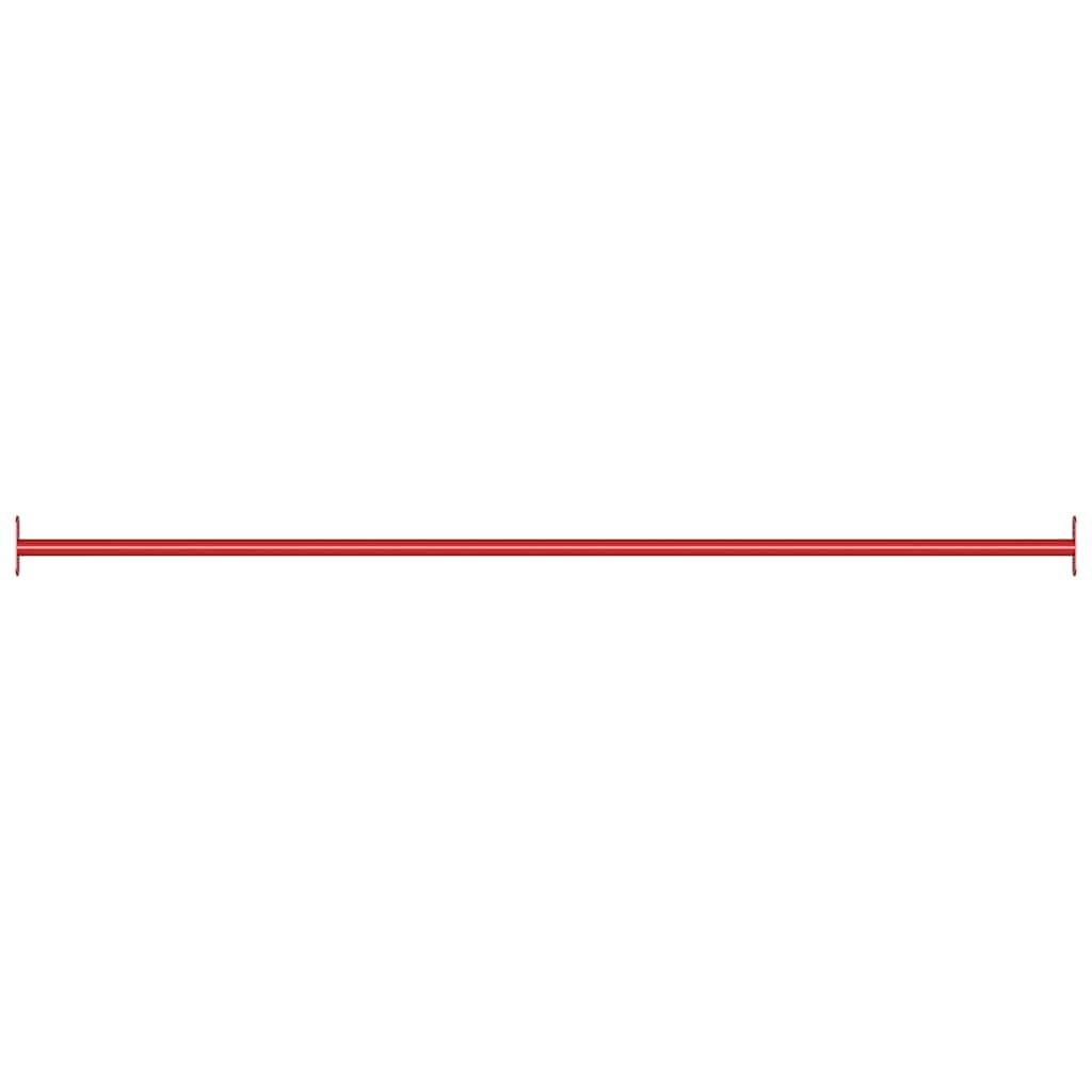 93198 vidaXL Turning Bar 125 cm Steel Red