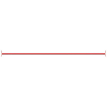 93198 vidaXL Turning Bar 125 cm Steel Red