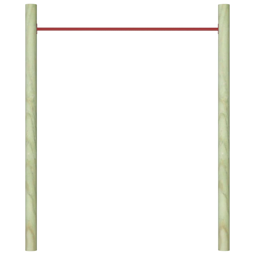 vidaXL Turning Bar 125 cm Steel Red