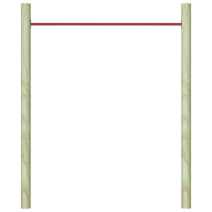 vidaXL Turning Bar 125 cm Steel Red