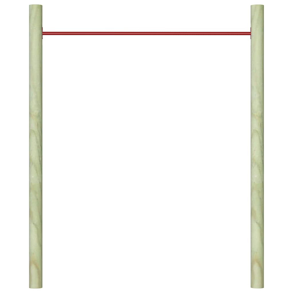 93198 vidaXL Turning Bar 125 cm Steel Red