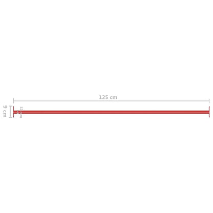 93198 vidaXL Turning Bar 125 cm Steel Red