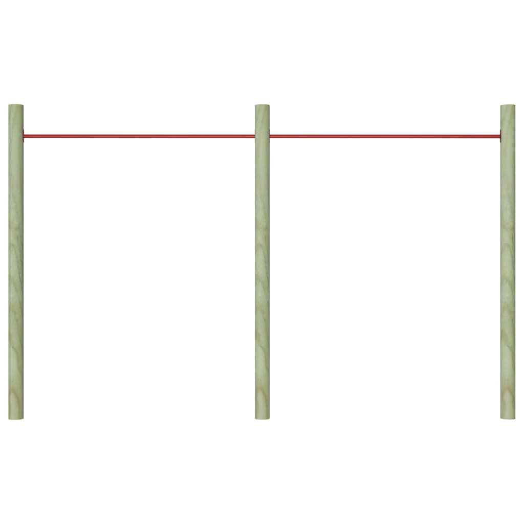 vidaXL Turning Bars 2 pcs 125 cm Steel Red