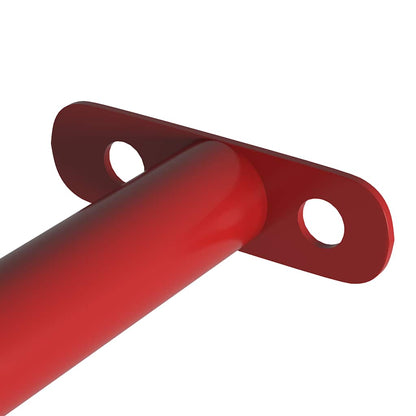 93200 vidaXL Turning Bars 3 pcs 125 cm Steel Red