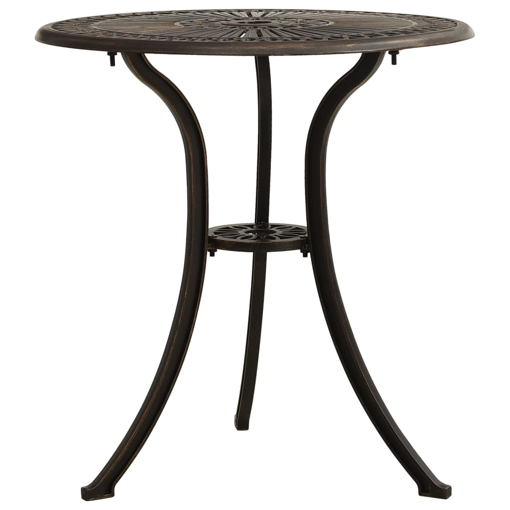vidaXL Bistro Set | Bronze | Cast aluminium | Medium | Durable | Bistro Set