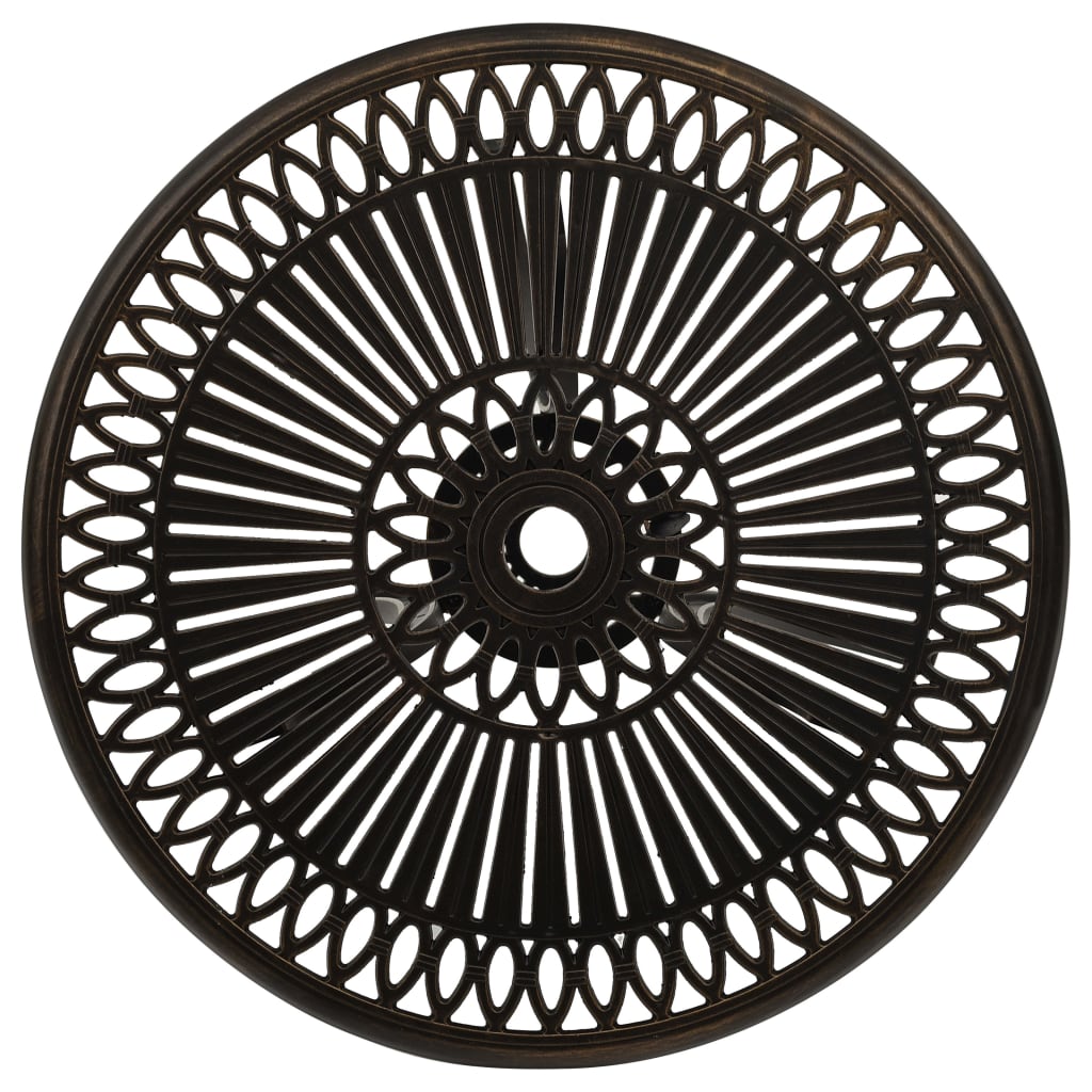vidaXL Bistro Set | Bronze | Cast aluminium | Medium | Durable | Bistro Set