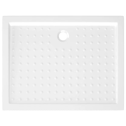 vidaXL Shower Base Tray with Dots White 90x70x4 cm ABS