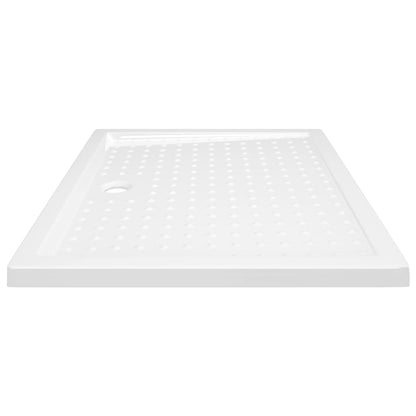 vidaXL Shower Base Tray with Dots White 80x100x4 cm ABS
