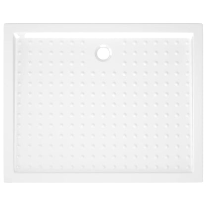 vidaXL Shower Base Tray with Dots White 80x100x4 cm ABS