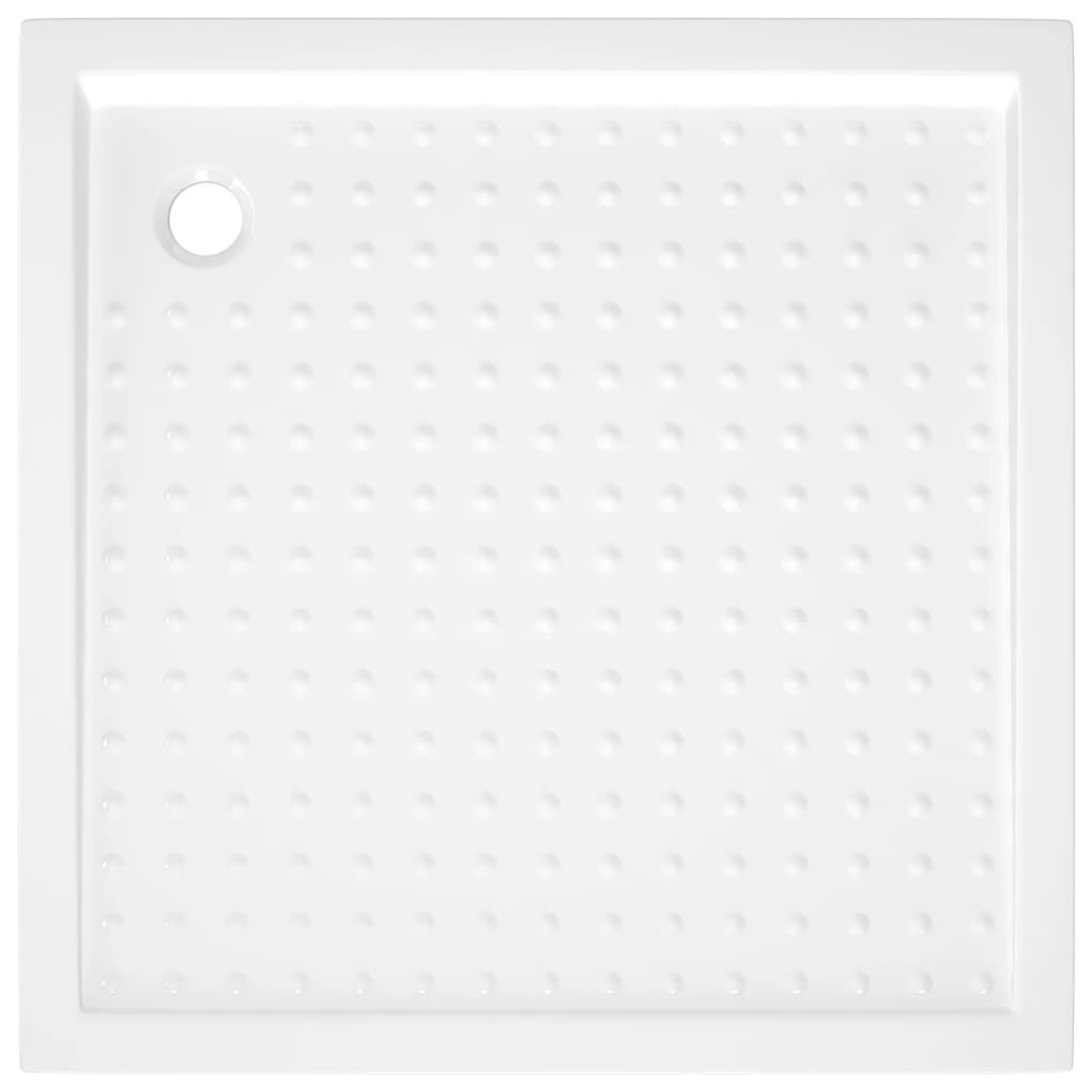 vidaXL Shower Base Tray with Dots White 90x90x4 cm ABS