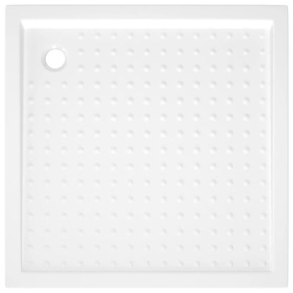 vidaXL Shower Base Tray with Dots White 90x90x4 cm ABS